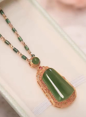 玛瑙石吊坠项链大气百搭项链