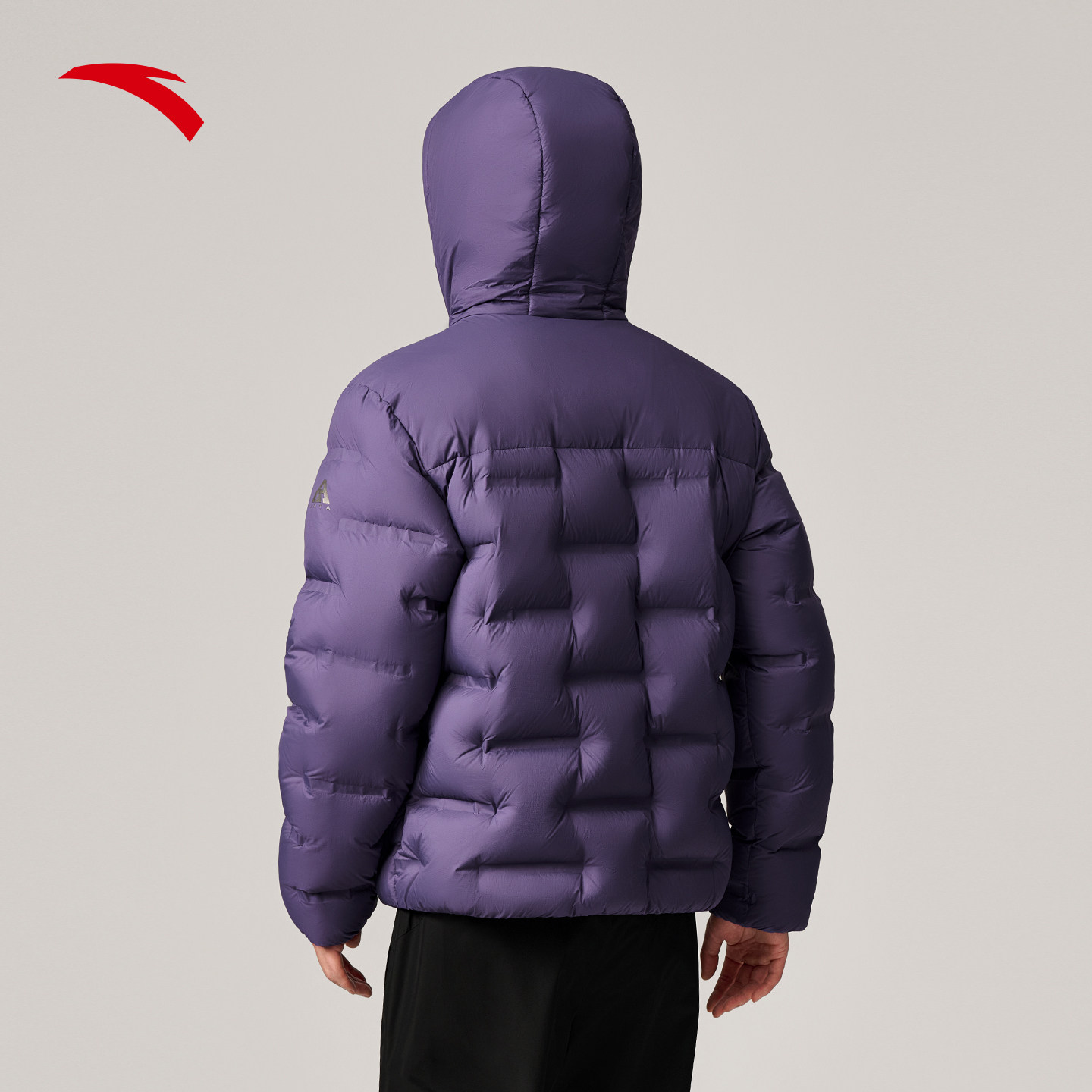 安踏面包羽绒服丨火山岩无缝男士2025冬季新款鹅绒保暖百搭外套