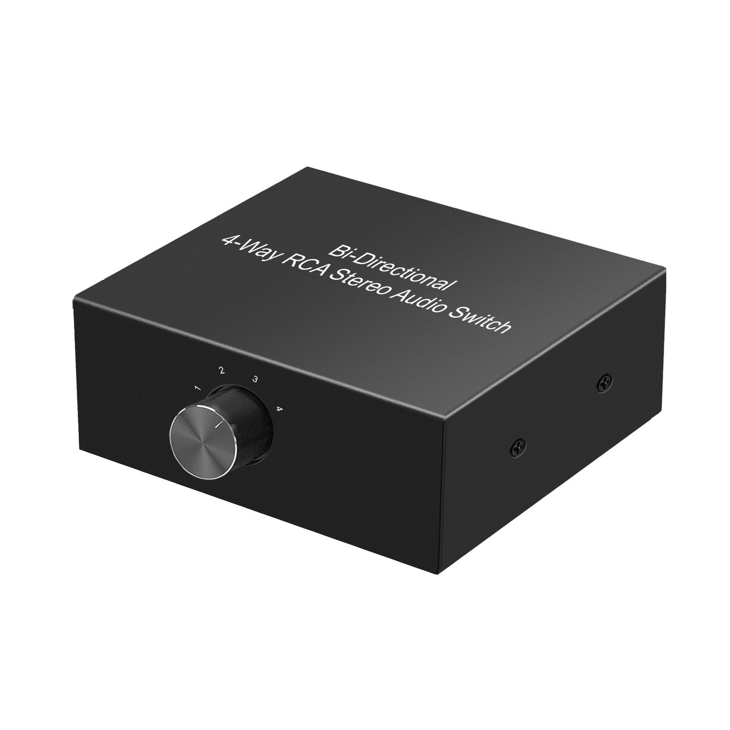 电脑DVD播放器PS音频切换器 功放音响切换器 4进1出莲花音频切换