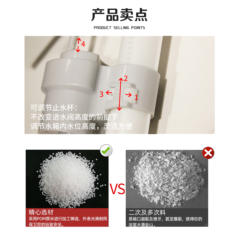 箭牌马桶原厂原装水箱配件老款坐便器侧按通用硅胶大冲力进排水阀 - 图2