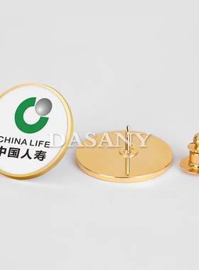 人寿保险公司金属金属徽章