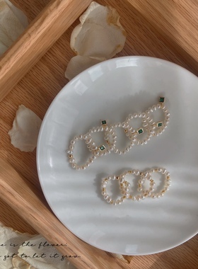 法式浪漫纯白小珍珠系列手工