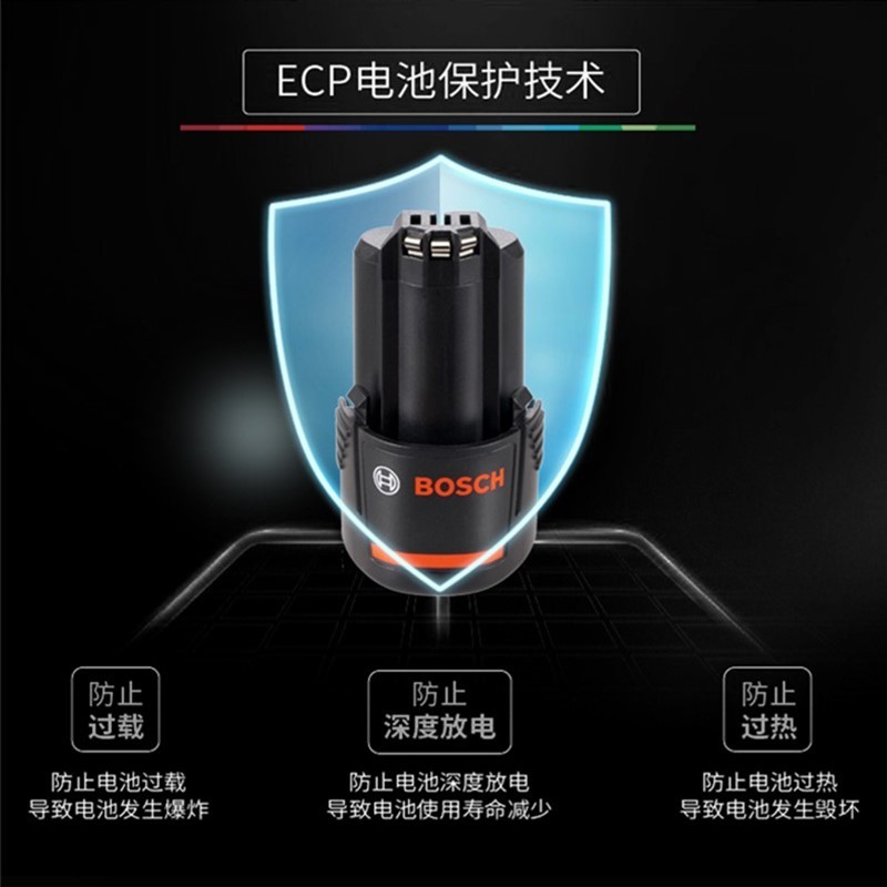 博世电池12V锂电GSR120-Li充电器10.8V博士手钻TSR1080-2-LI进口-图1