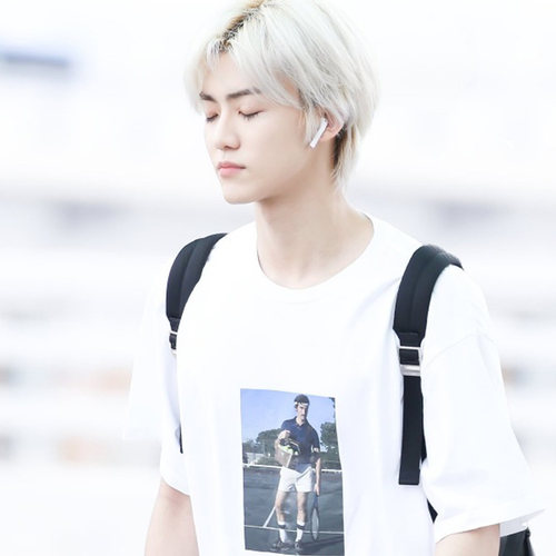 NCT DREAM罗渽民街拍衣服同款短袖T恤男女印花上衣打底衫 - 图0