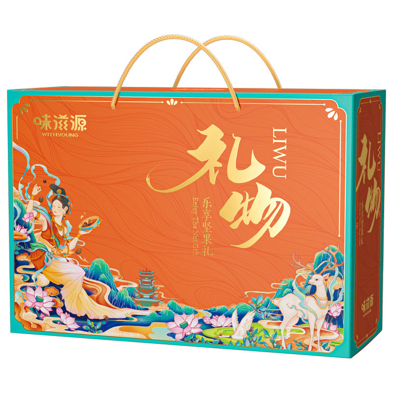 味滋源坚果礼盒1031g核桃夏威夷果年货大礼包干果炒货送长辈礼品