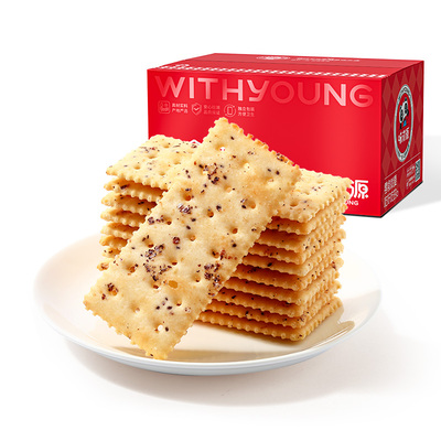 味滋源黑松露火腿苏打饼干228g