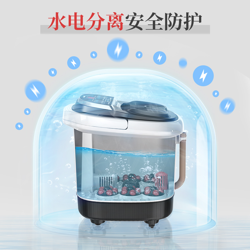tiamo沃梵专卖店泡脚桶家用电动按摩洗脚盆器全自动加热恒温吴昕同款足浴盆高深桶3