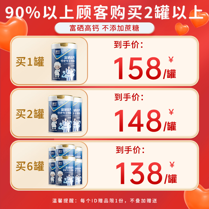 臻牧中老年羊奶粉富硒高钙乳钙官方旗舰店正品成人 - 图0