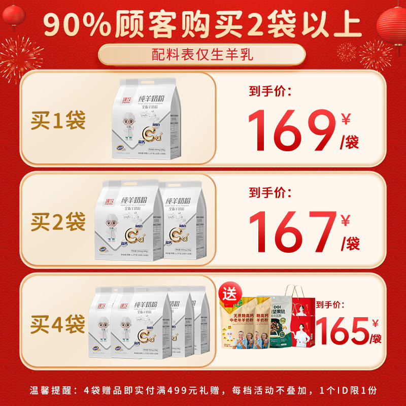 臻牧小分子纯羊奶粉1200g*1袋正品官方旗舰店中老成年高钙品牌子,淘宝优惠券,粉丝福利购,淘宝优惠卷