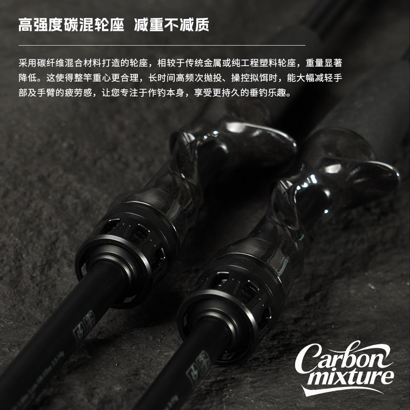 吉渔X20 路亚竿高强度碳素枪直柄远投虫杆鳜鱼竿泛用轻量化超快调,淘宝优惠券,粉丝福利购,淘宝优惠卷