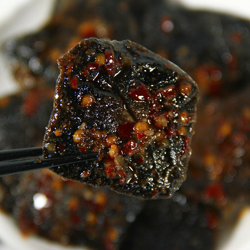 长沙臭豆腐黑色臭干子解馋小零食 伊乃人家臭豆腐
