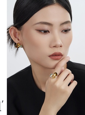 复古高级感几何戒指女小众