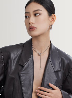 高级感长款毛衣链女小众