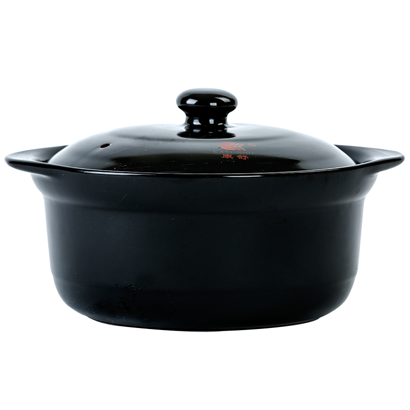 康舒陶瓷砂锅 石锅炖锅 黑色陶瓷家用煲汤沙锅 健康养生砂锅汤煲,淘宝优惠券,粉丝福利购,淘宝优惠卷