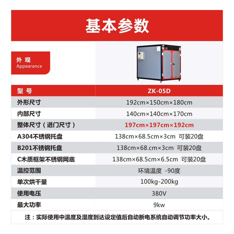 ZK-05D食品药材烘干房设备定制家用工业大小型智能热风烤箱干燥机