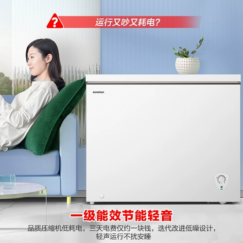 Rongsheng 249-литровый домохозяйный морозильный морозильник с большой морозильной камерой.