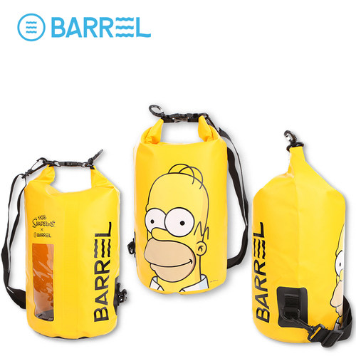 韩国BARREL辛普森家族限量款浮潜游泳装备手提包单肩户外包防水包 - 图1
