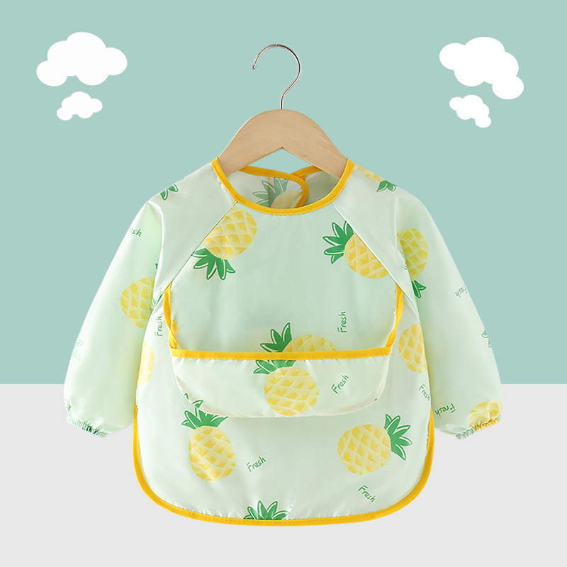 宝宝吃饭罩衣围兜防水防脏婴儿辅食饭兜薄款春秋儿童围裙反穿护衣,淘宝优惠券,粉丝福利购,淘宝优惠卷