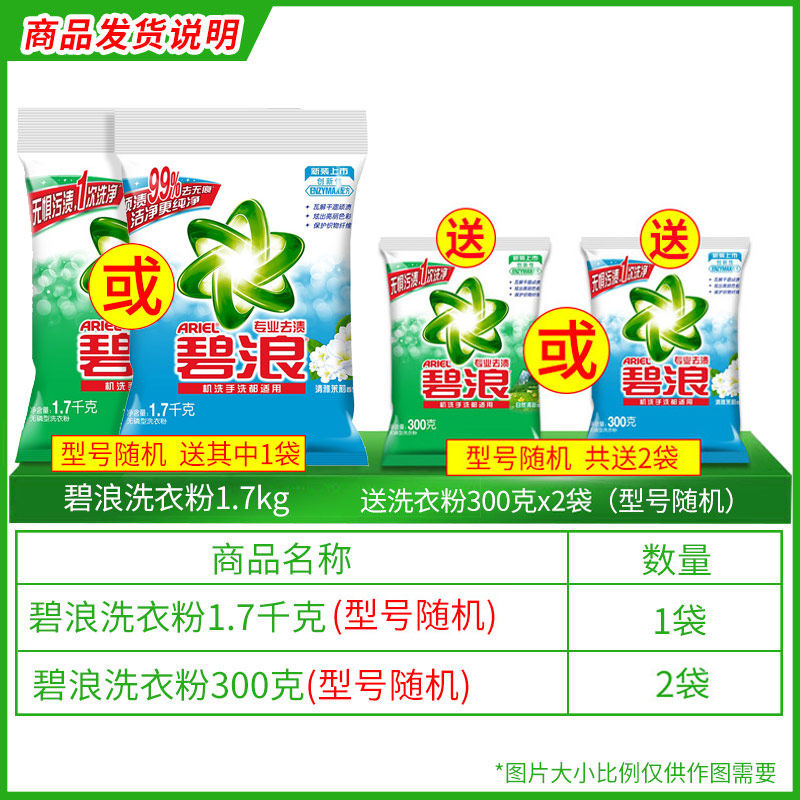 碧浪包邮家庭装香味持久家用洗衣粉 金信居家日用洗衣粉
