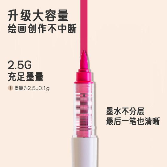 Languo straight liquid acrylic marker soft tip
