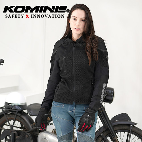 KOMINE夏季轻质摩托车骑行服高弹力修身网眼男女骑行夹克JK-1734 - 图3