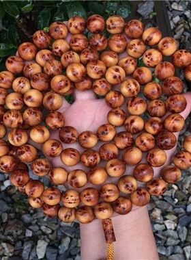 太行崖柏手串108颗满瘤疤雀眼陈化老料佛珠男女手链