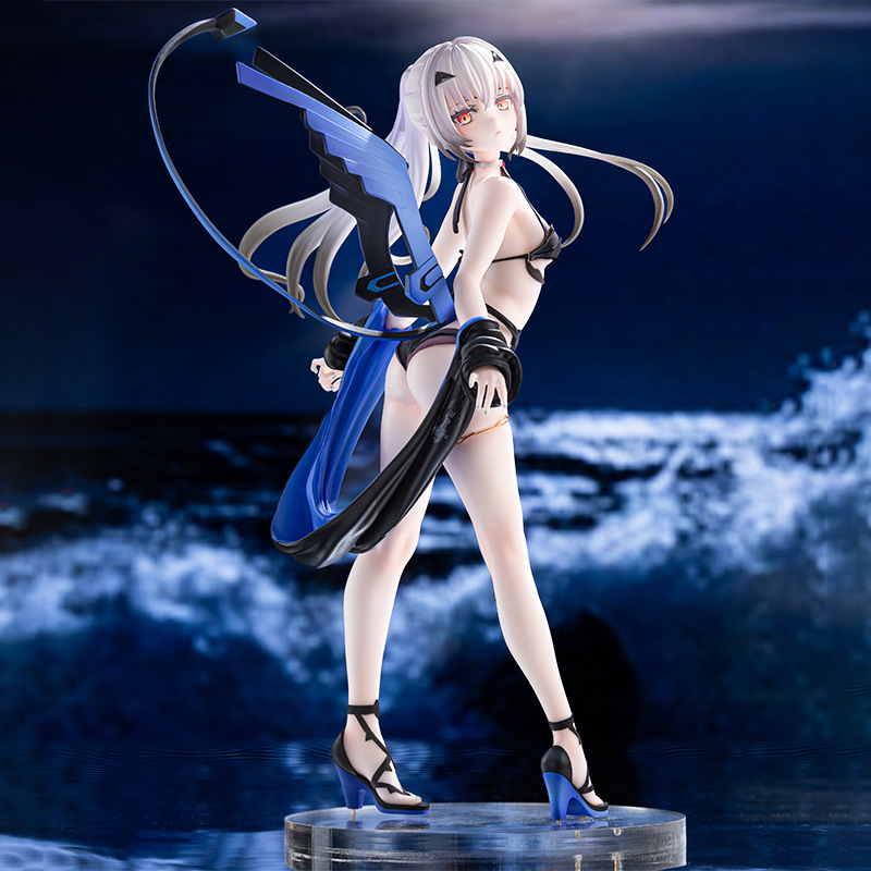 新款泳装梅柳齐娜站姿美露莘美少女动漫周边手办机箱模型摆件 - 图0