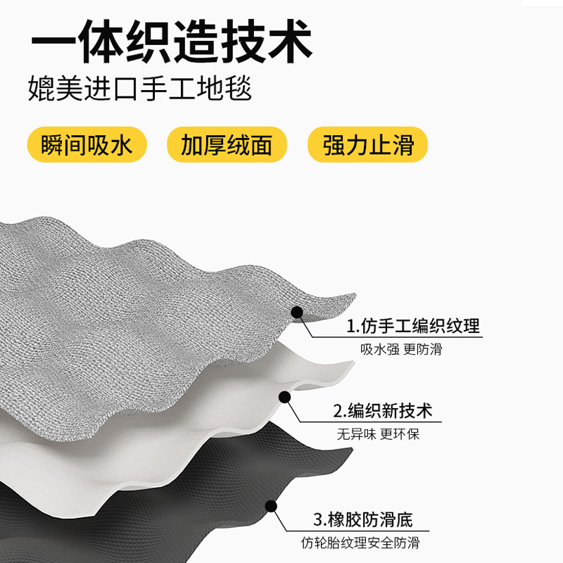 亚麻编织高级感厨房地垫吸水吸油防滑家用耐脏耐磨长条脚垫可定制,淘宝优惠券,粉丝福利购,淘宝优惠卷