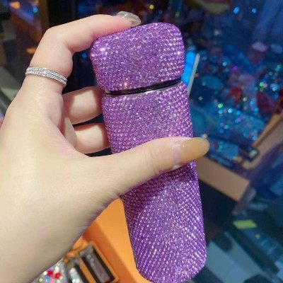 纯手工镶钻高颜值150毫升便携口袋杯网红女水杯不锈钢迷你保温杯