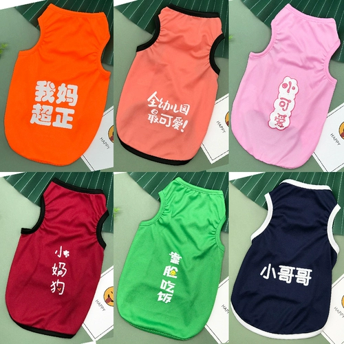 Одежда для щенков лето тонкая плюшевая кошка щетки щенки