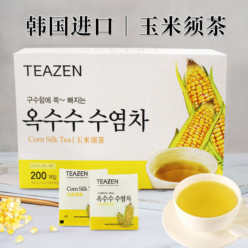 苏州costco韩国进口TEAZEN玉米须茶1.5g*200茶包袋泡茶开市客代购 - 图2