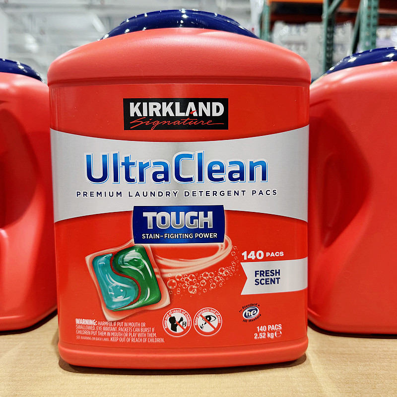 开市客Costco科克兰洗衣凝珠140颗清新香型胶囊2.5kg桶浓缩洗衣球,淘宝优惠券,粉丝福利购,淘宝优惠卷