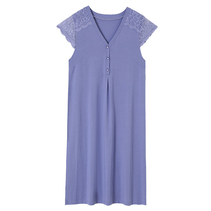 睡裙夏季2023年新款莫代尔居家裙子 芬颜睡裙