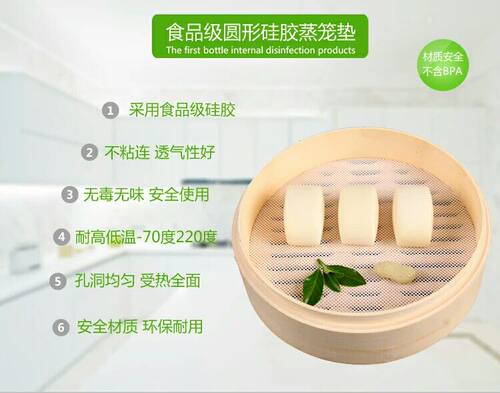 食品级乳胶托盘纱布包子家用蒸笼垫2017垫子馒头垫蒸锅加密食用。 - 图0
