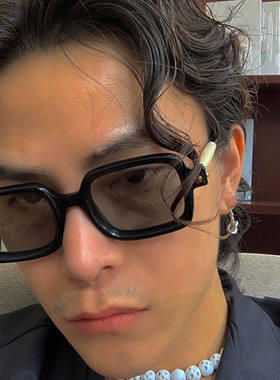 墨镜男款防紫外线太阳镜大框脸大开车专用茶色高级感ins痞帅眼镜