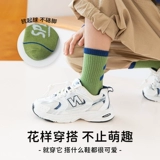 Детские демисезонные носки для мальчиков, спортивные осенние баскетбольные гольфы, подходит для подростков, средней длины