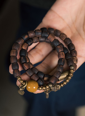 小众个性木质老型珠新中式手串