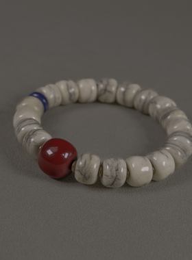 曲尾花原创设计民族风牛骨手串