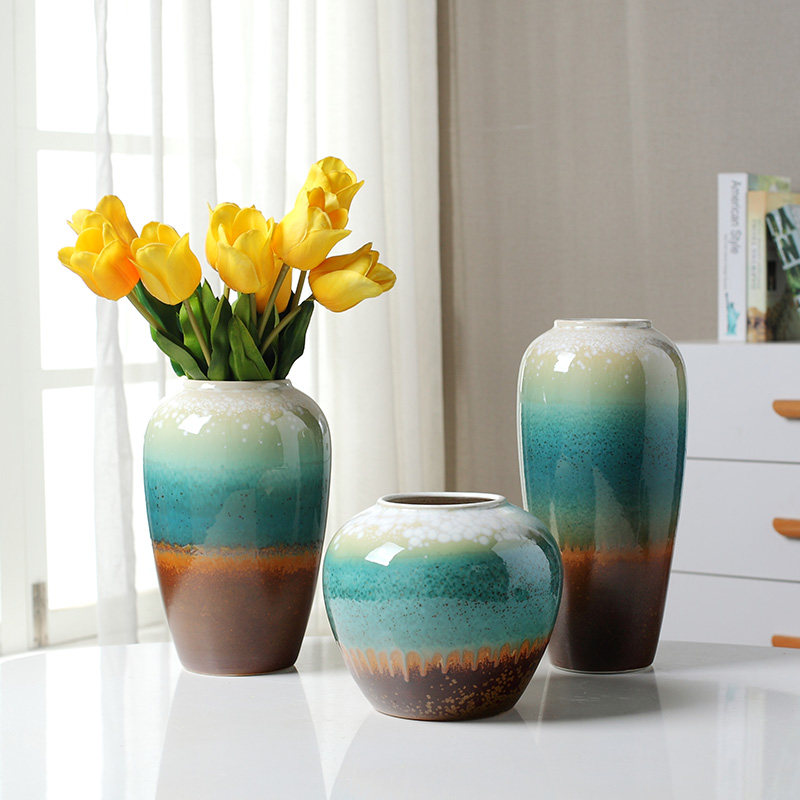 景德镇花瓶摆件客厅插花家居陶瓷现代简约电视柜餐桌花屏装饰小,淘宝优惠券,粉丝福利购,淘宝优惠卷