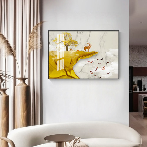 现代客厅装饰画玄关横版餐厅鞋柜上方挂画饭厅横幅卧室床头墙壁画 - 图3