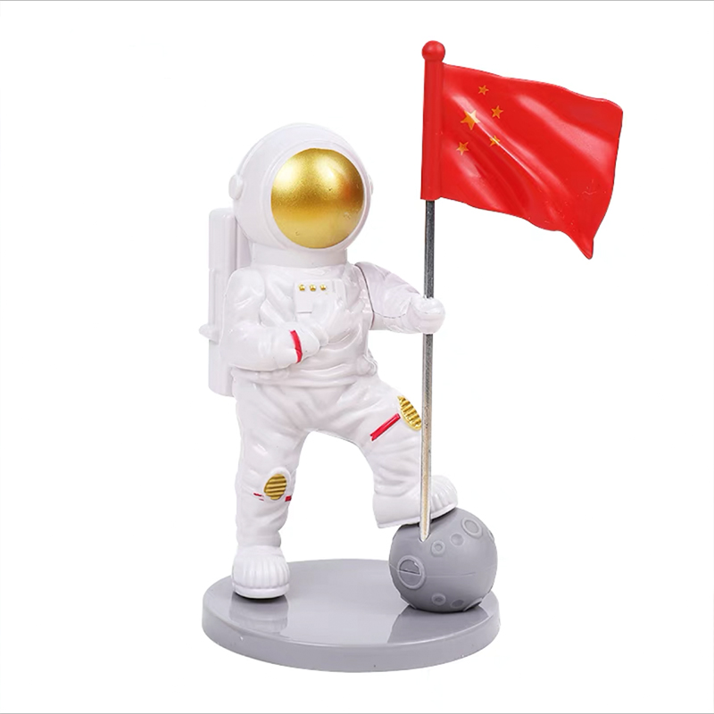 宇航员蛋糕装饰网红太空人摆件儿童生日甜品航天飞机火箭星球插牌 - 图3