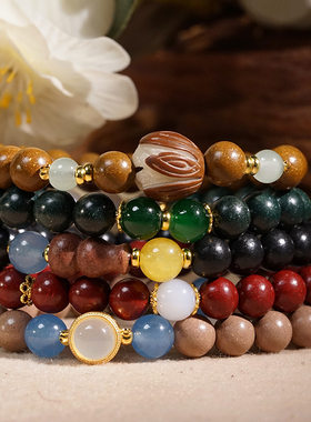 合香珠手链文玩8mmdiy单圈手串男女情侣款圆珠串珠绕指柔香味念珠