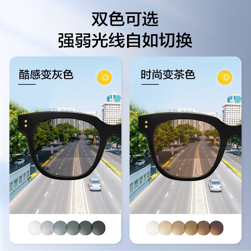 【正品保障】配近视镜片 防蓝光镜片 非球面近视眼镜 渐变色眼镜片 支持扫码查询防伪 正品保障