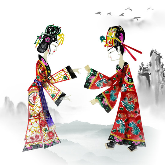 Нематериальная культура, украшение в китайском стиле, теневой кукольный спектакль