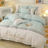 Удерживающий тепло комплект, светлая демисезонная простыня, скандинавский стиль, простой и элегантный дизайн, 4 предмета, с вышивкой, широкая цветовая палитра, постельные принадлежности