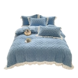 Демисезонный двусторонний комплект, пододеяльник, простыня, 4 предмета, простой и элегантный дизайн, 3 предмета