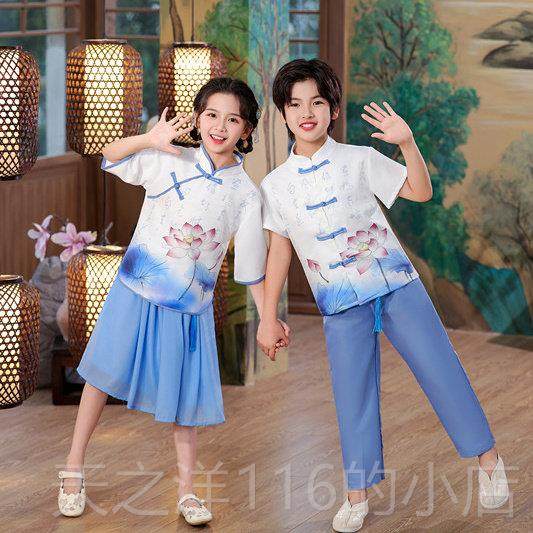 正品六一童合唱演出服中国儿幼儿园风毕业服服儿童运动会汉演出服,淘宝优惠券,粉丝福利购,淘宝优惠卷