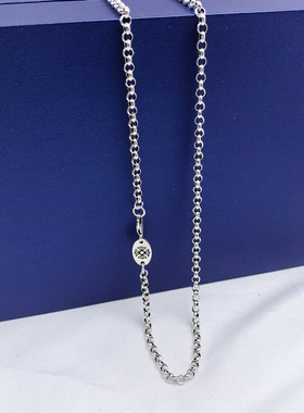 珍珠链O字链毛衣链925银