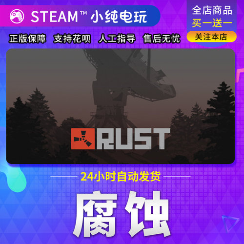 正版 腐蚀steam Rust腐蚀激活码cdk国区礼物rust账号白号新成品号 - 图0