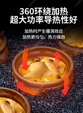 土罐盐焗炉商用大型石子煨汤炉设备定制瓦罐煲汤古法养生盐焗设备